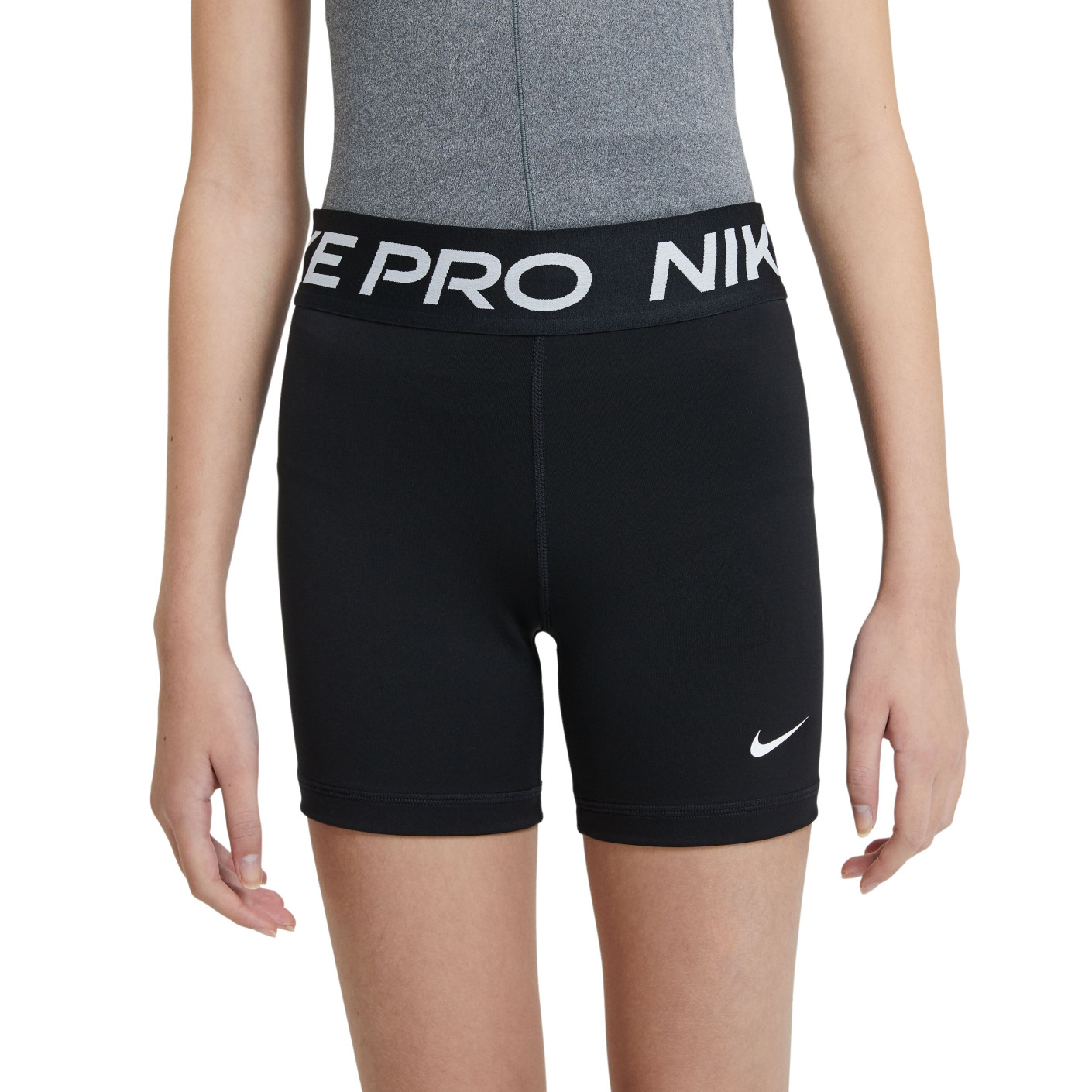 Nike Pro Slidingbroekje Meisjes Zwart Wit