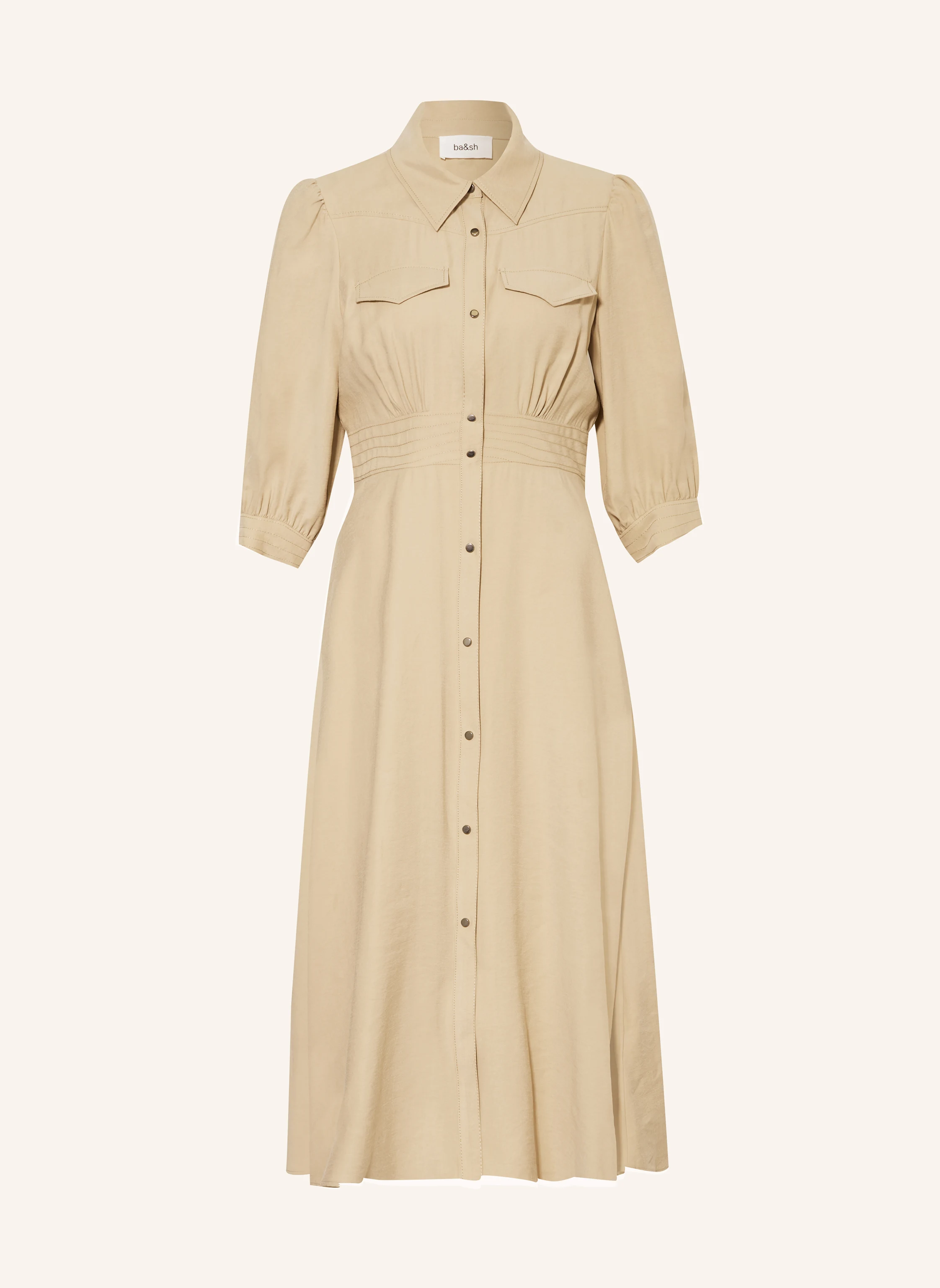 ba&sh Hemdblusenkleid LETTRA mit 3/4-Arm
