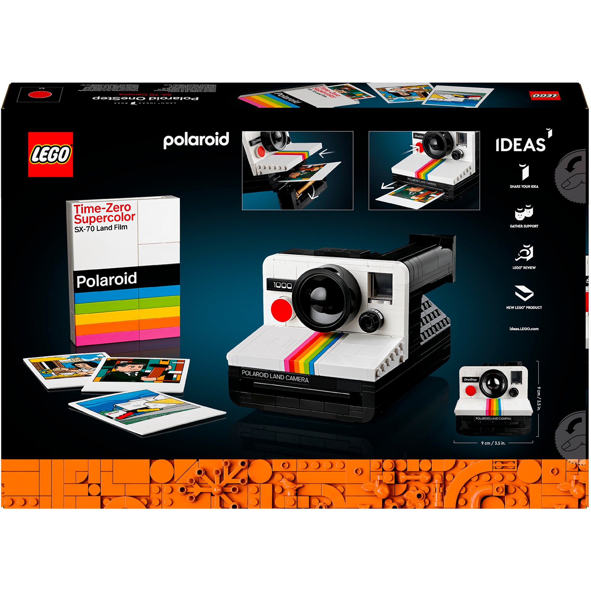 LEGO Konstruktionsspielzeug Ideas Polaroid OneStep SX-70 Sofortbildkamera