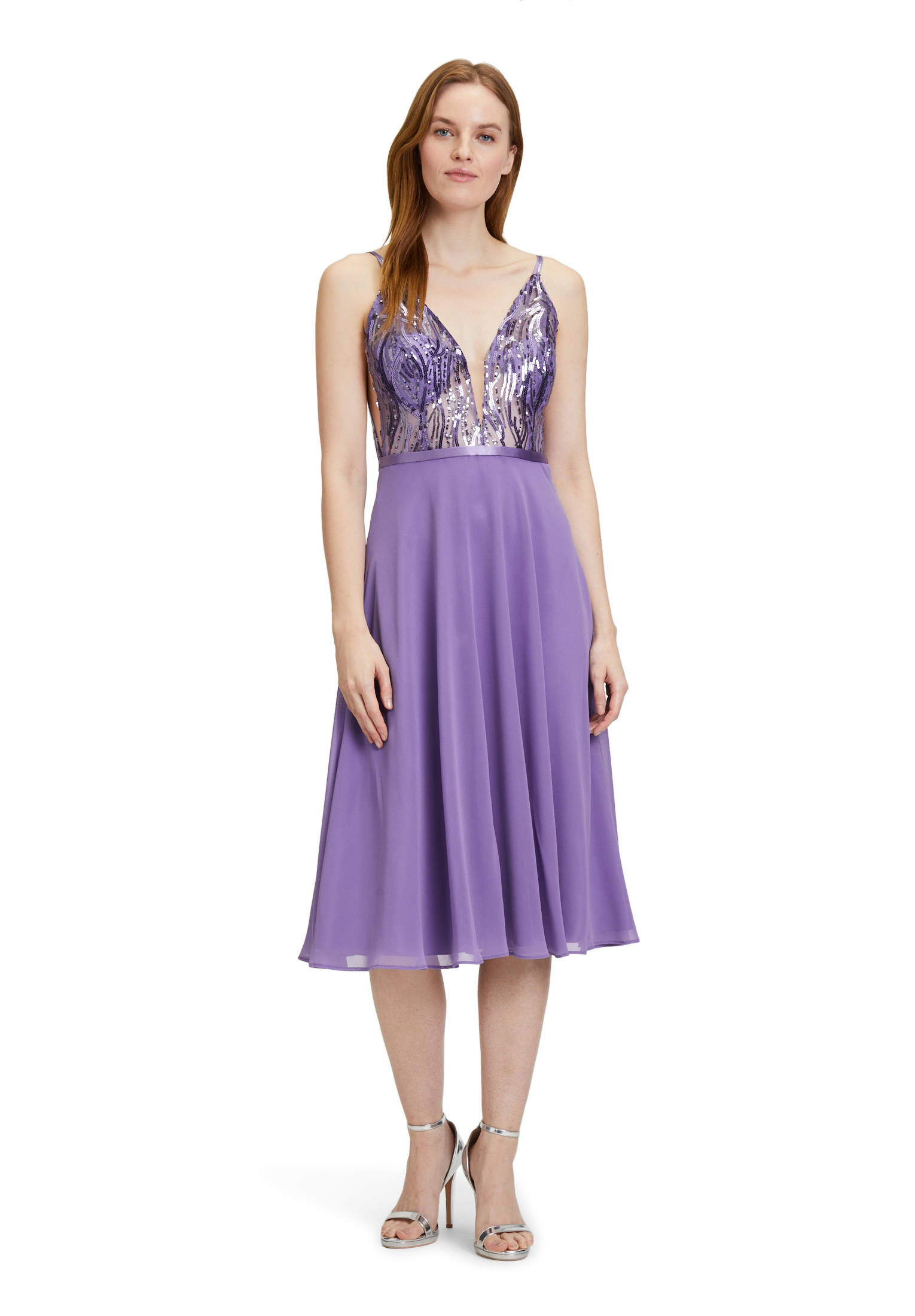 Vera Mont| Damen Cocktailkleid im Glitzer-Look