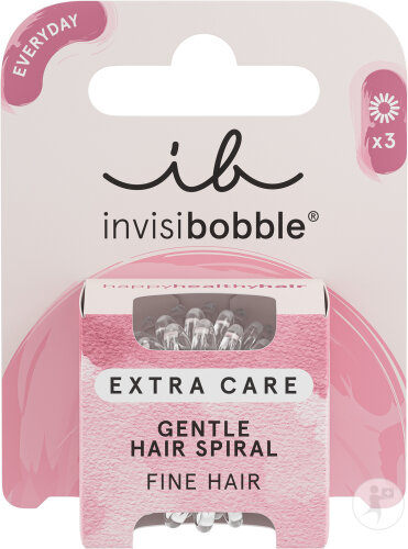 Invisibobble Extra Care Crystal Clear 3 Pièces