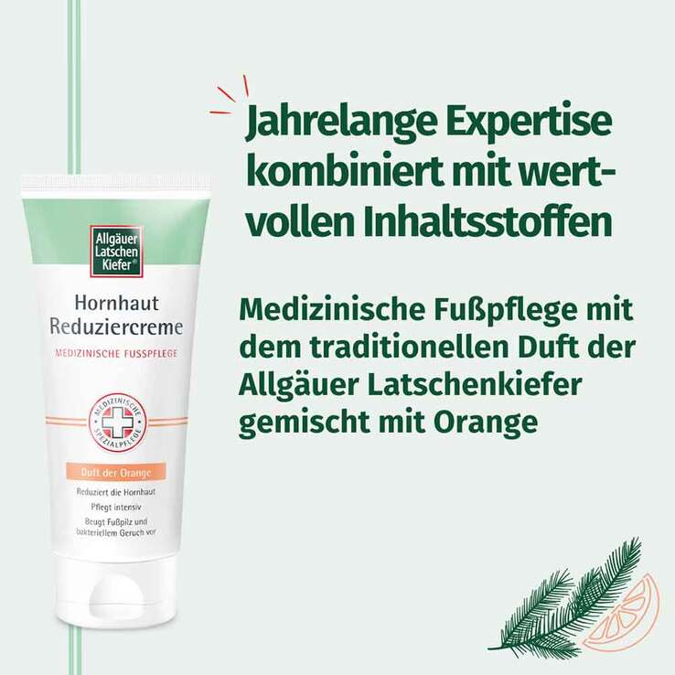 Allgäuer Latschenkiefer Hornhaut Reduziercreme Orange, 100 ml
