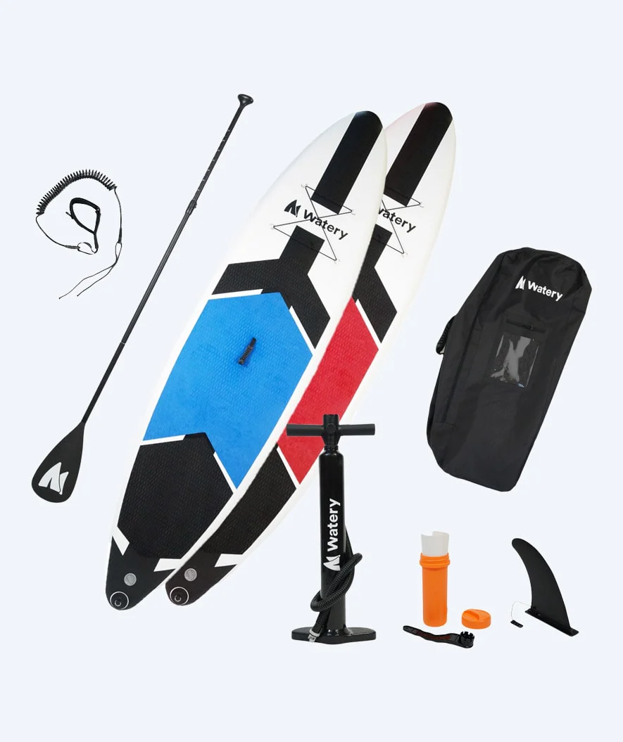 Pakketilbud: 2x Watery Global oppustelig SUP PaddleBoard 10'6