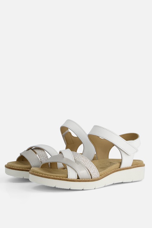 Feyn Nora 03 Sandalen wit Leer