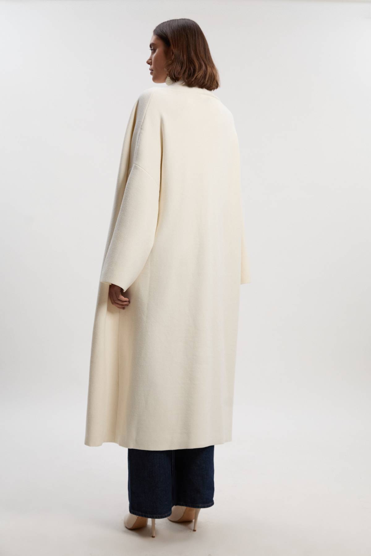 KarenMillen Gilet Long Midi en Maille