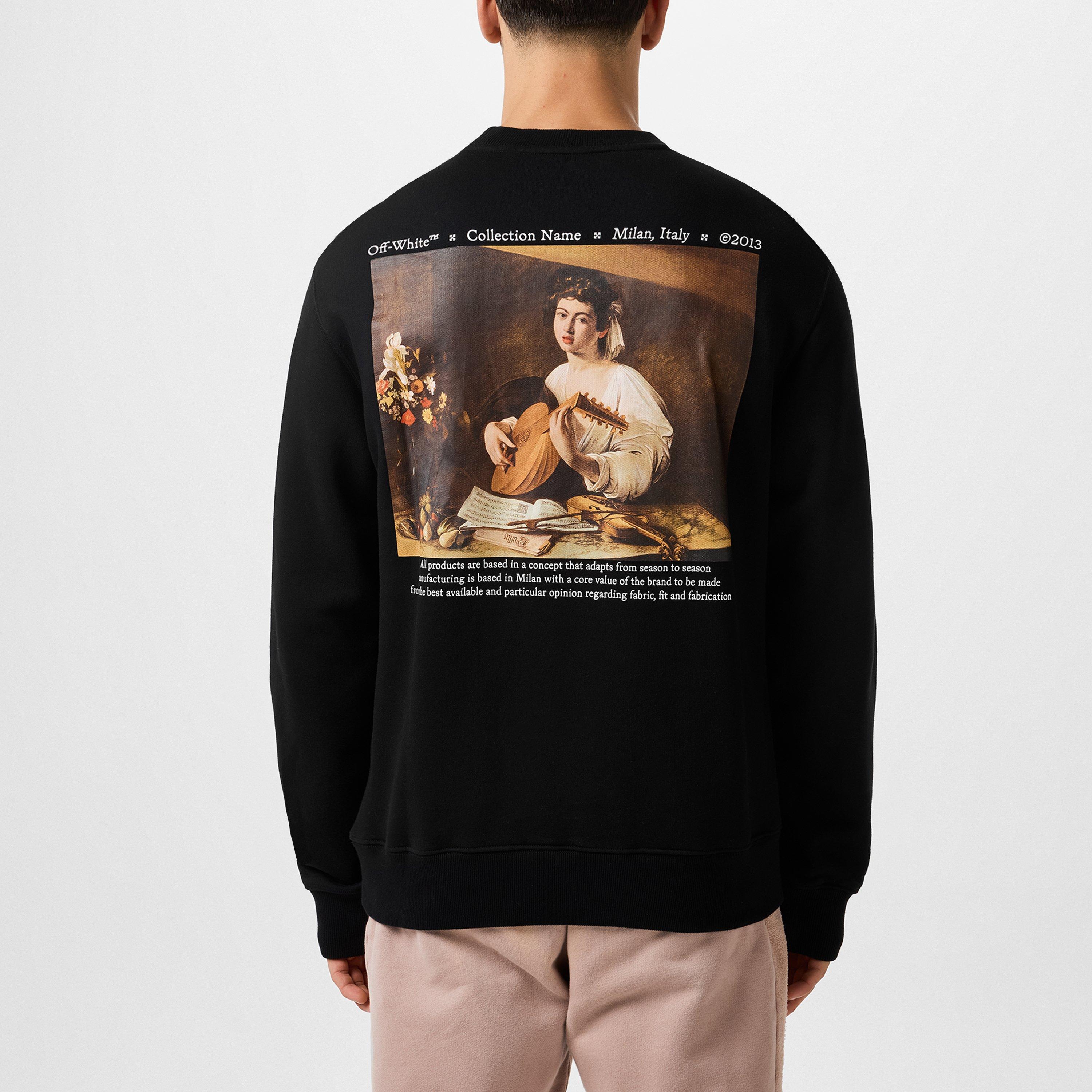 Off White Caravaggio Lute Skate Slim Sweatshirt