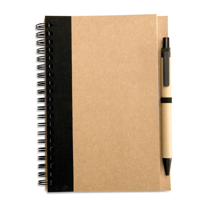 GiftRetail IT3775 - SONORA PLUS Bloc-notes recyclé et stylo
