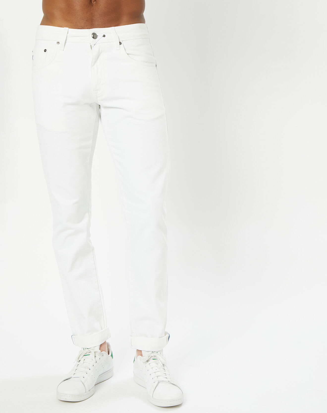 Hackett London Jean Regular Fit uni blanc