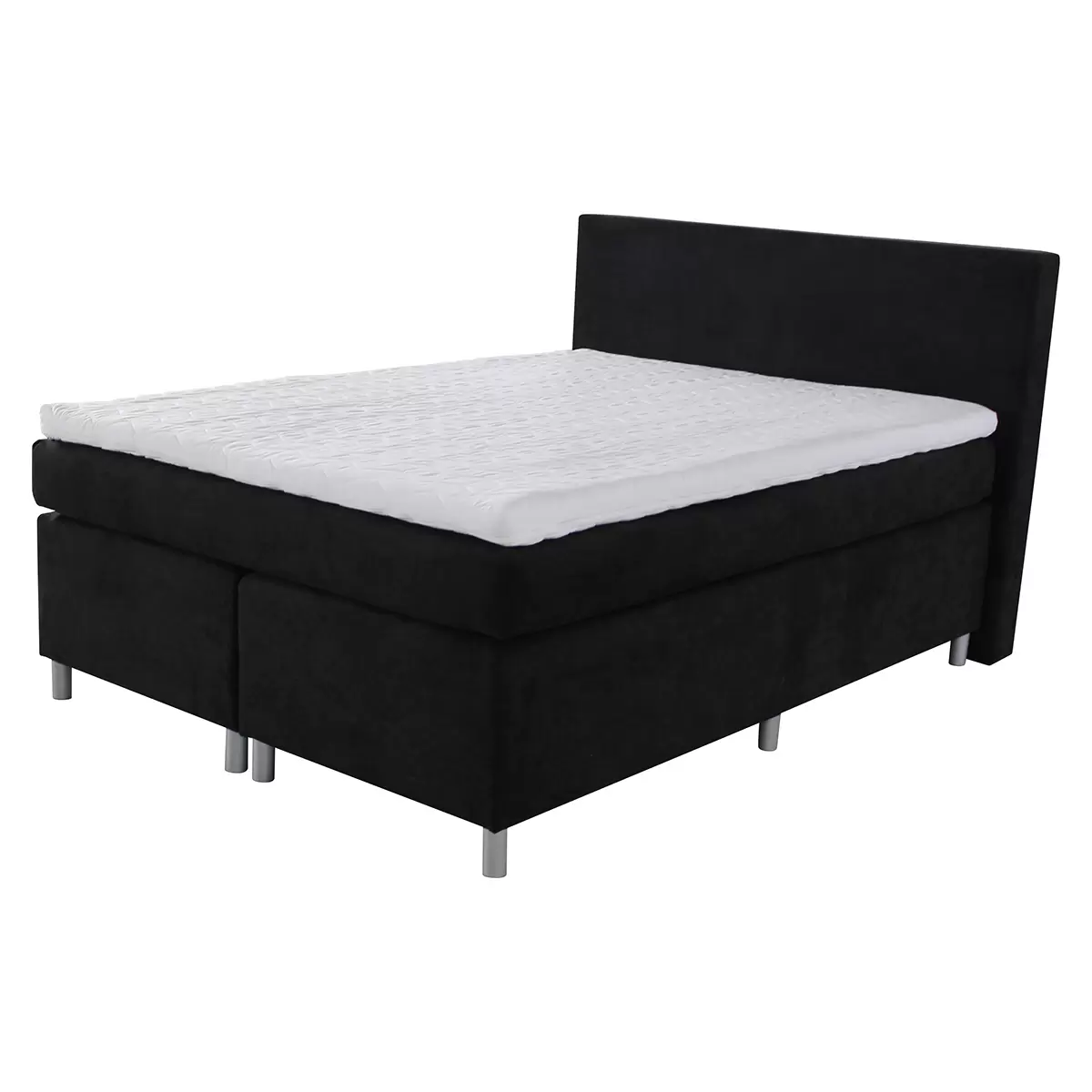 Boxspringbett Grenchen 140 x 200 Schwarz