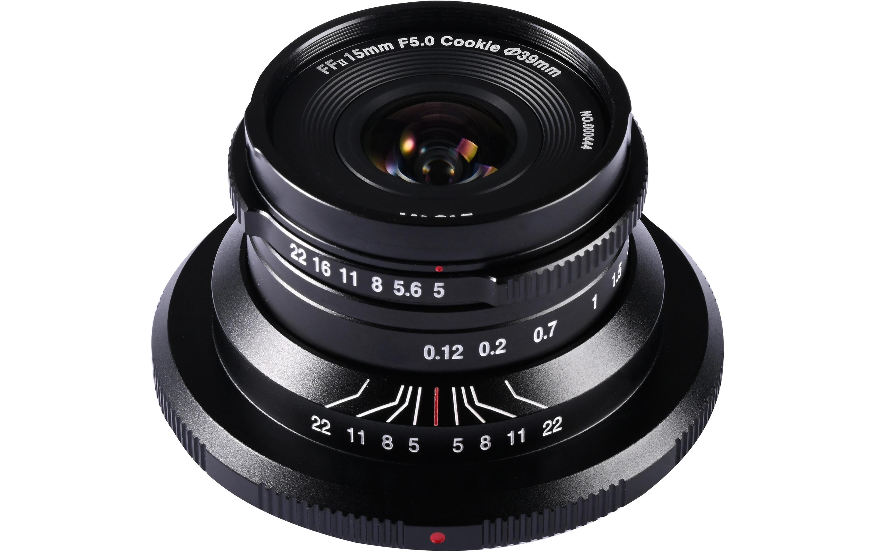 Festbrennweite 15 mm F/5 Cookie FF – Nikon Z<br>15 mm F/5 Objektiv für Nikon Z Kameras