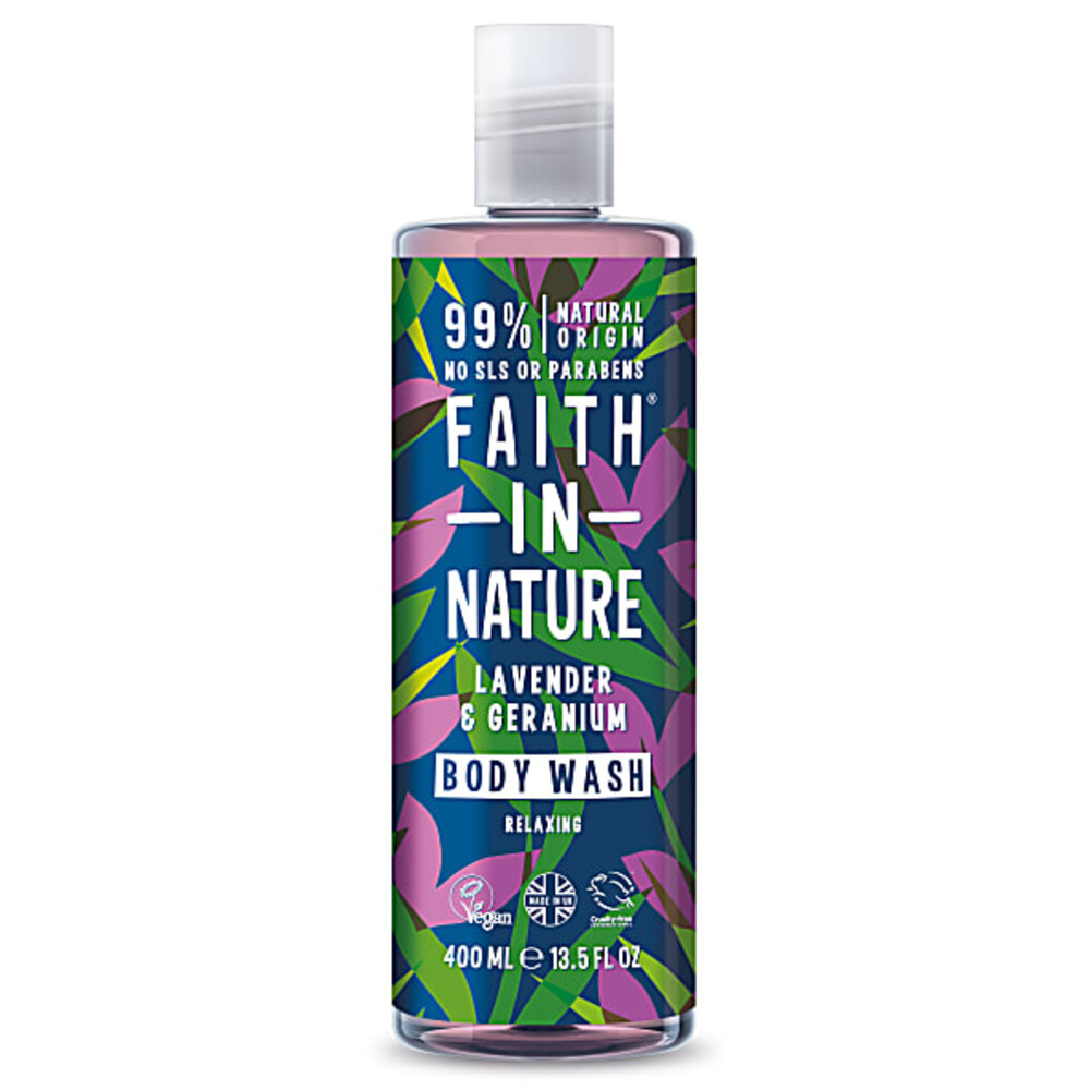 Faith In Nature Douchegel Lavendel & Geranium400 ml