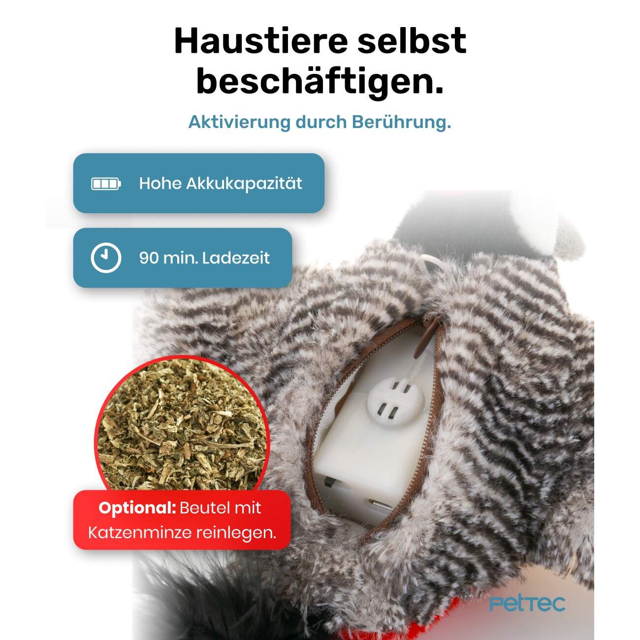 PetTec interaktives Plüschtier - Specht