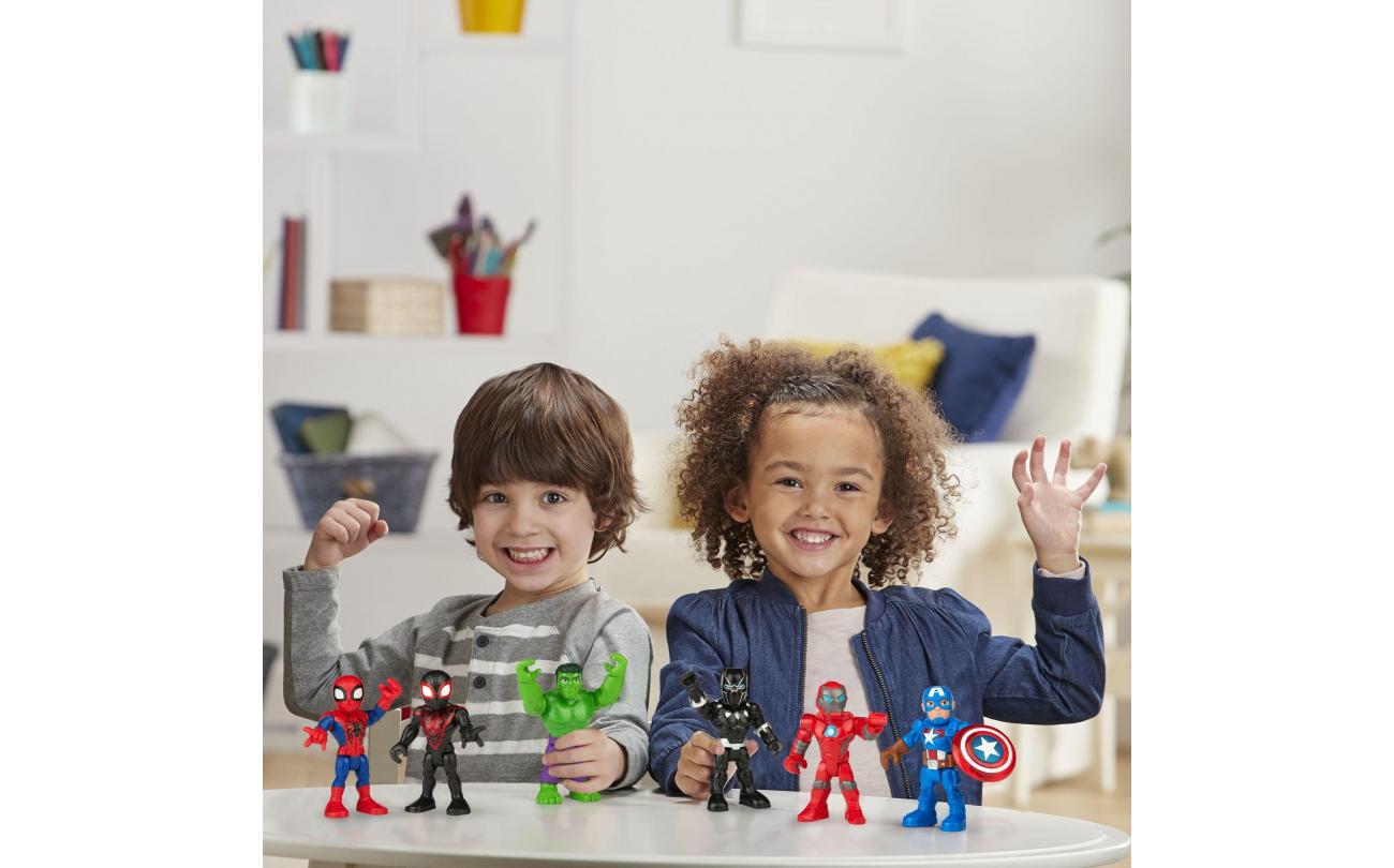 Super Hero Adventures Heldenteam 6 Marvel Figuren