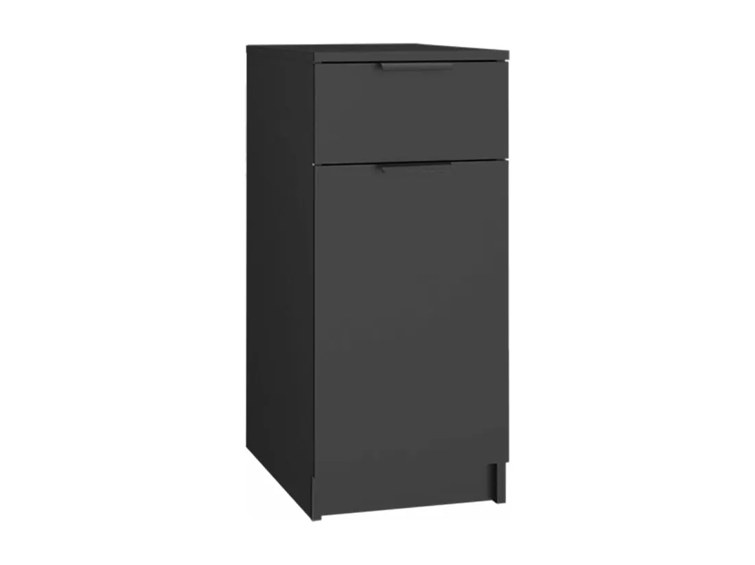 Armoire de bureau noir 33,5x50x75 cm bois d'ingénierie