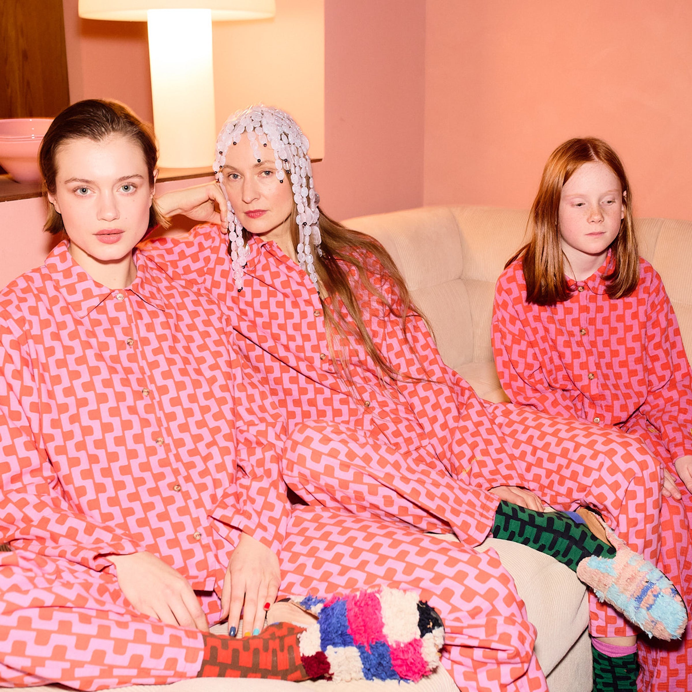 Pyjama Set Color Chain Purple