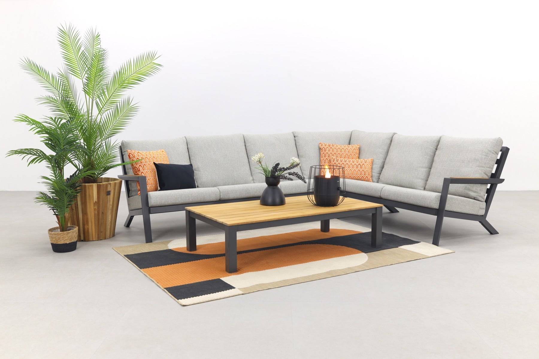 VDG Santos|Mindo loungeset - loungebank - antraciet 2-delig
