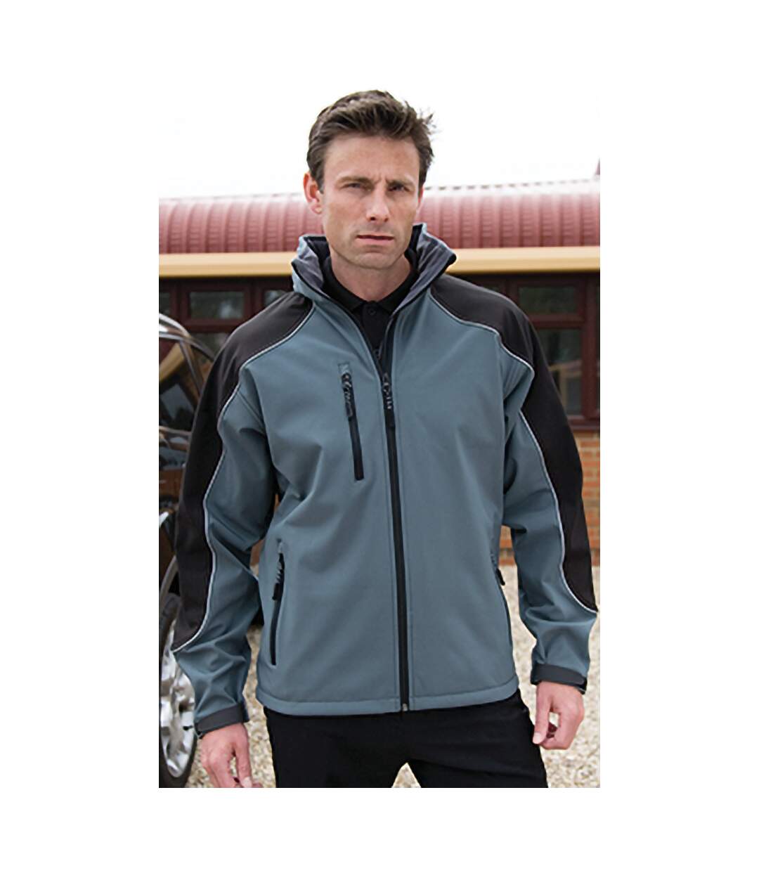 Result Ice Fell - Veste imperméable respirante à capuche - Homme (Gris/Noir) - UTBC855