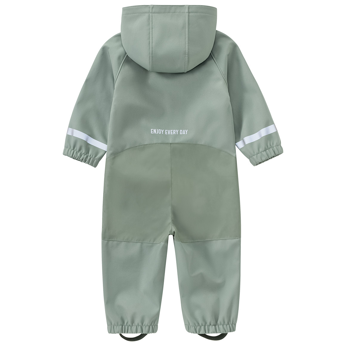 Topomini Baby Softshelloverall mit Kapuze salbei