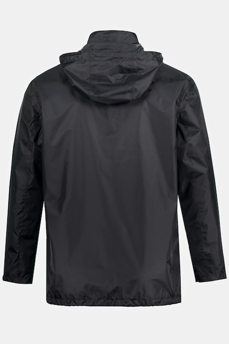 Regenjacke, wasserdicht, Kapuze, Zipper, leichtes Mesh Futter