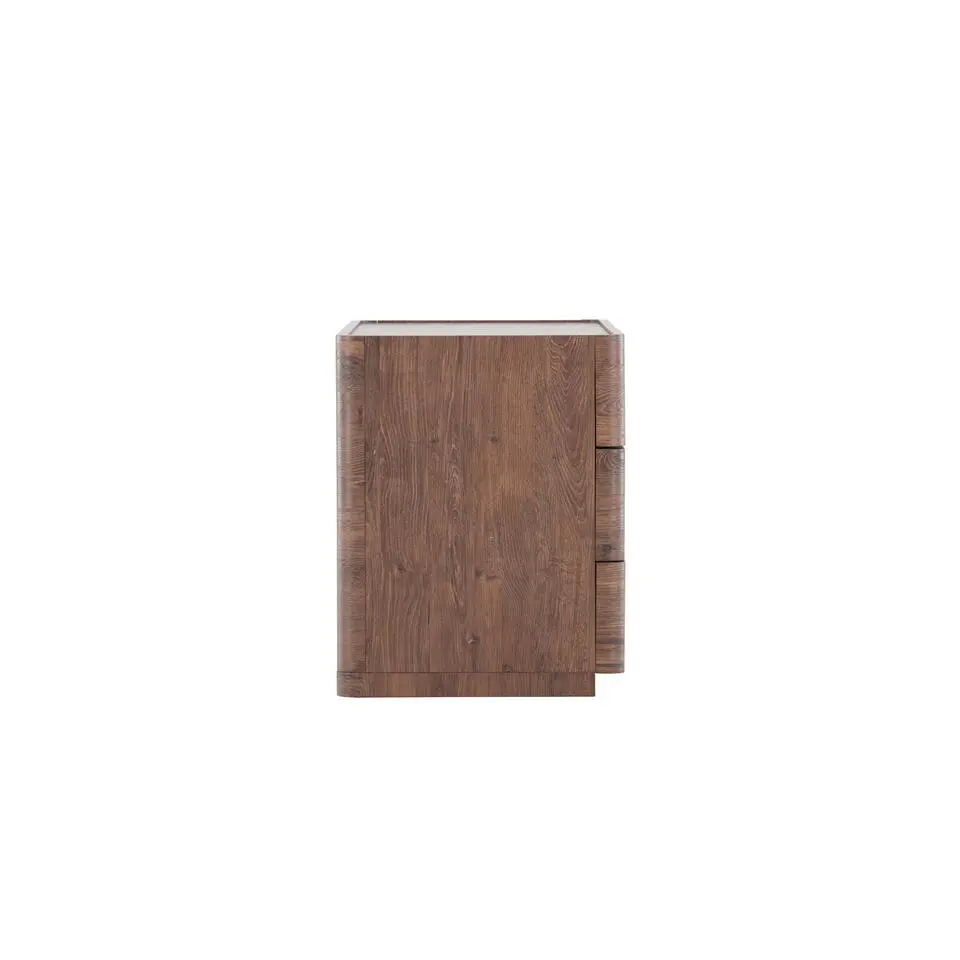 Ladekast 3 Lades - Donkerbruin MDF - 100x48x60cm - Noble