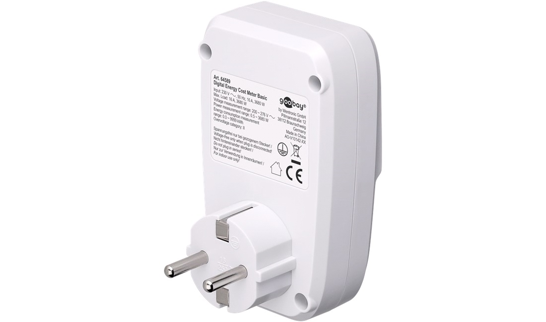 Digital energimåler 230V / 16A 3680W