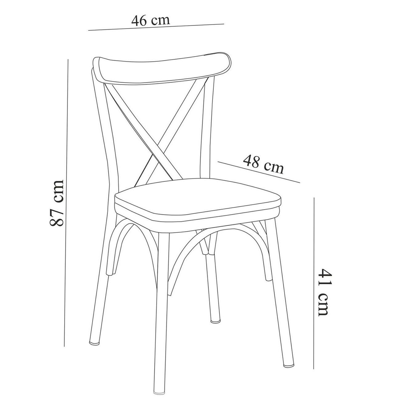 Wooden Art Table + 2 chaises OLV noir