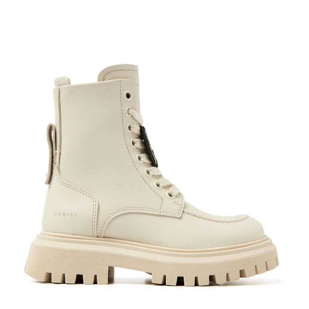 Nubikk Fae Bobbi Jrleren veterboots ecru