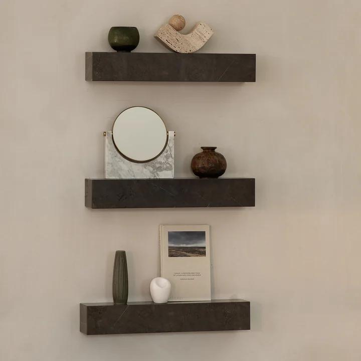 Audo - Plinth Wandregal, L 60 cm, sand (Kunis Breccia)