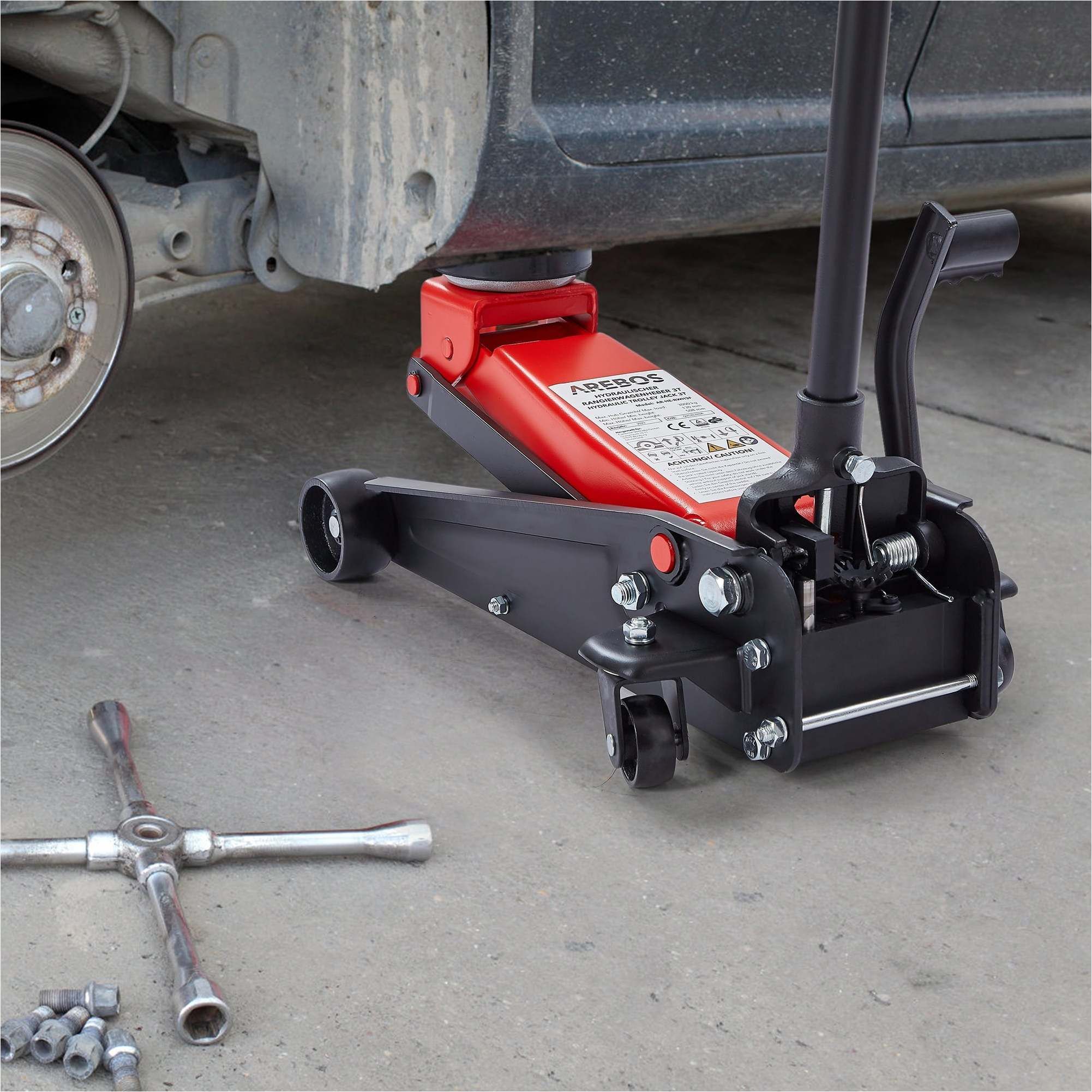 Rangierwagenheber 3T mit Fußpedal
