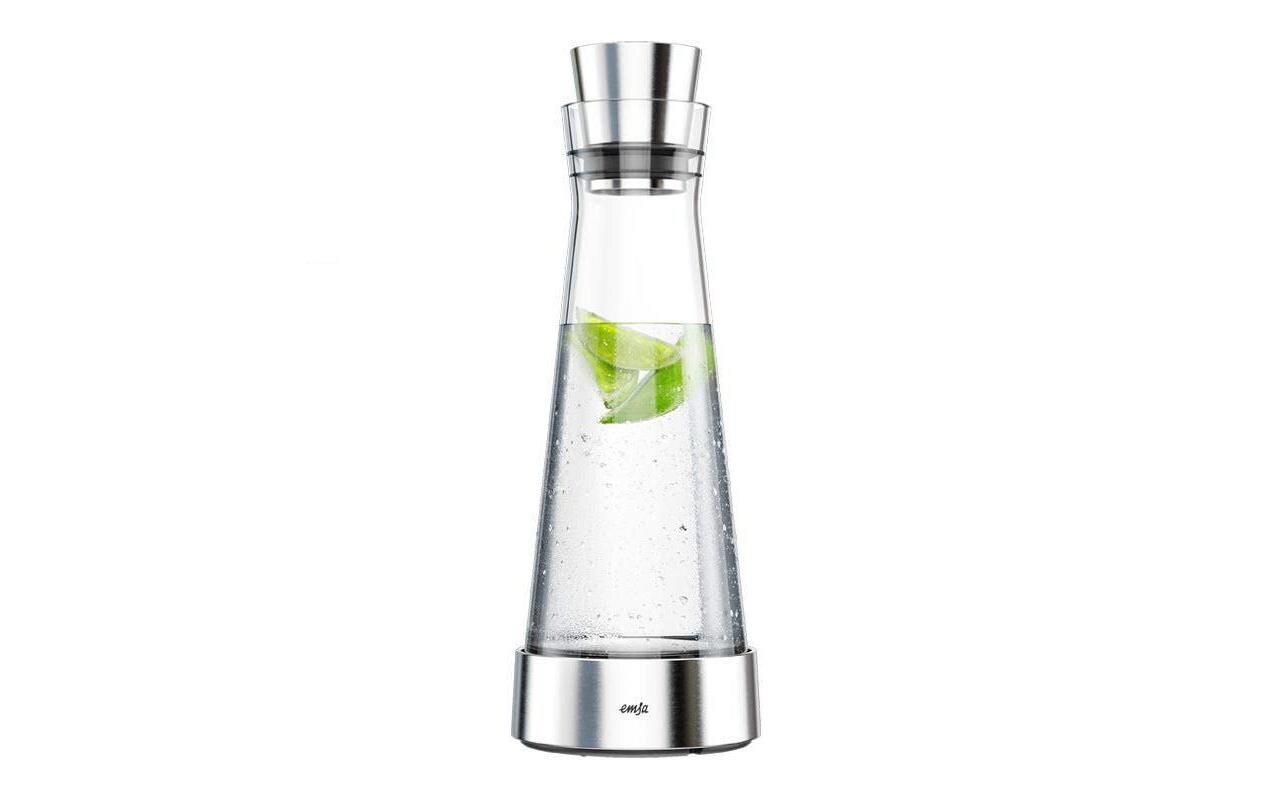 Kühlkaraffe Slim 1 l, TransparentKaraffe mit Kühlstation