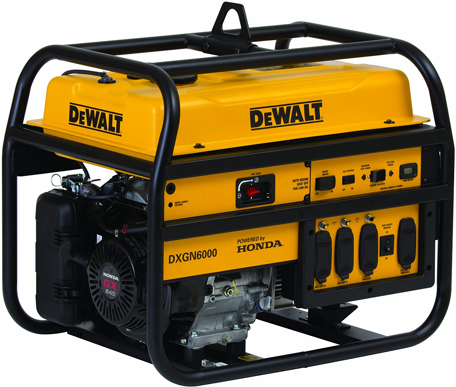 DEWALT PD532MHI005, 5300 operating watts/6000 starting watts, gas-powered portable generator