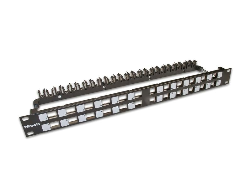 Wirewin Patchpanel 24 Port, Keystone, 1HE 19
