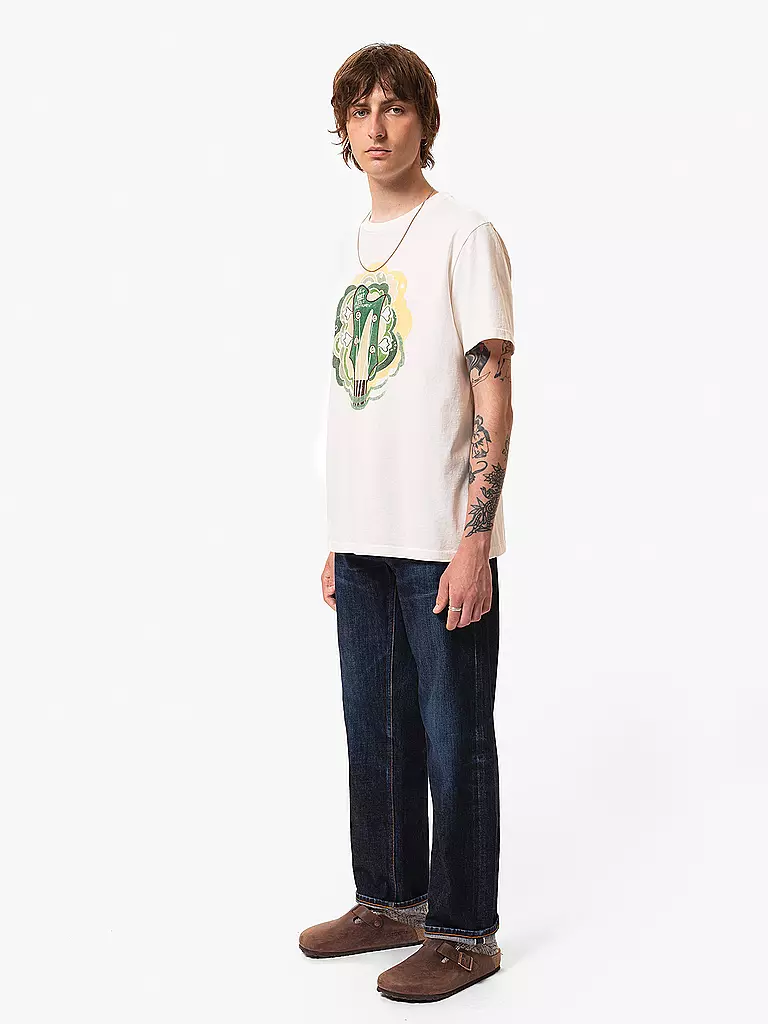 NUDIE JEANS T-Shirt ROY weiss