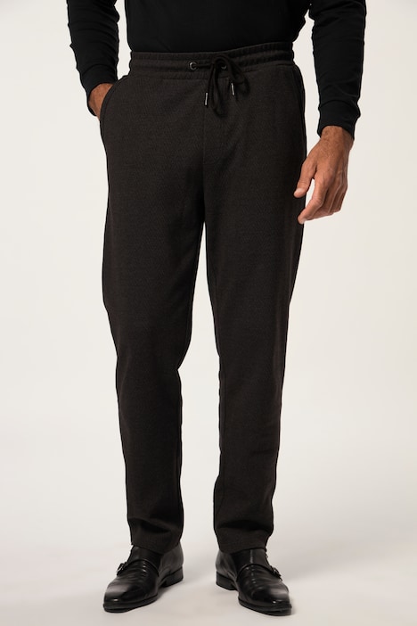 Hose, Wolloptik, Modern Straight Fit, Elastikbund, 4 Taschen, bis 8 XL
