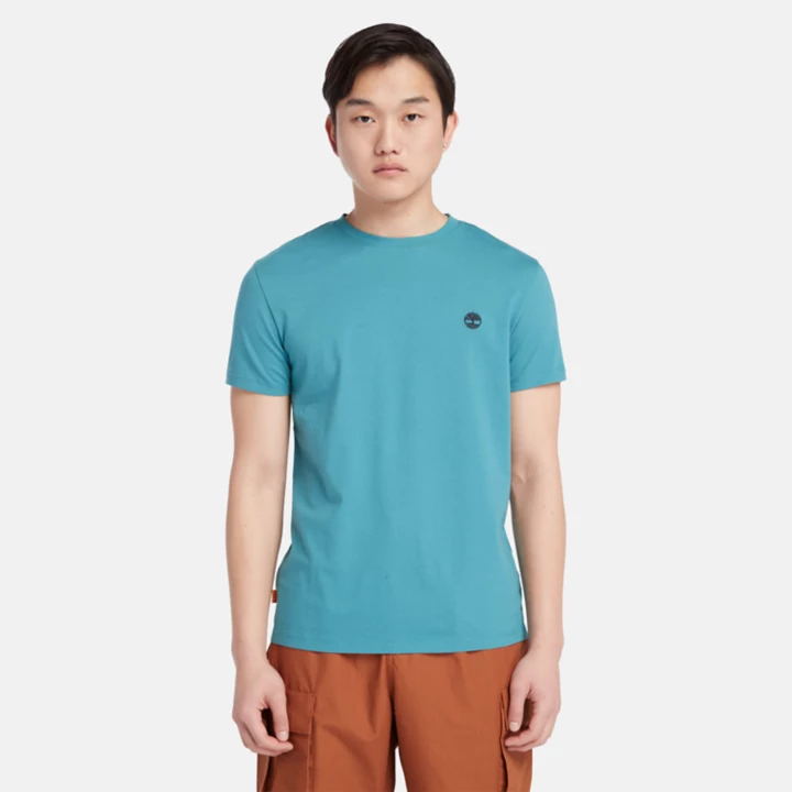 Camiseta Dunstan River Crewneck Masculina na cor Azul