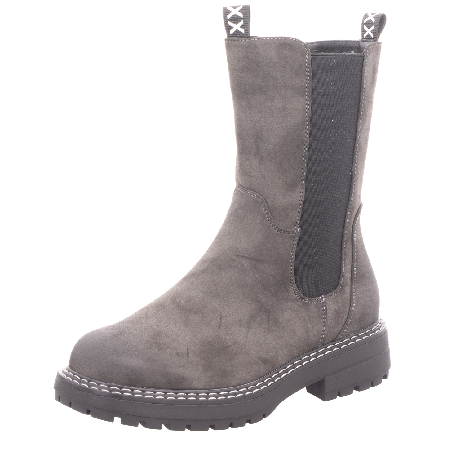 BOXX Damen-Stiefelette Dunkel-Grau