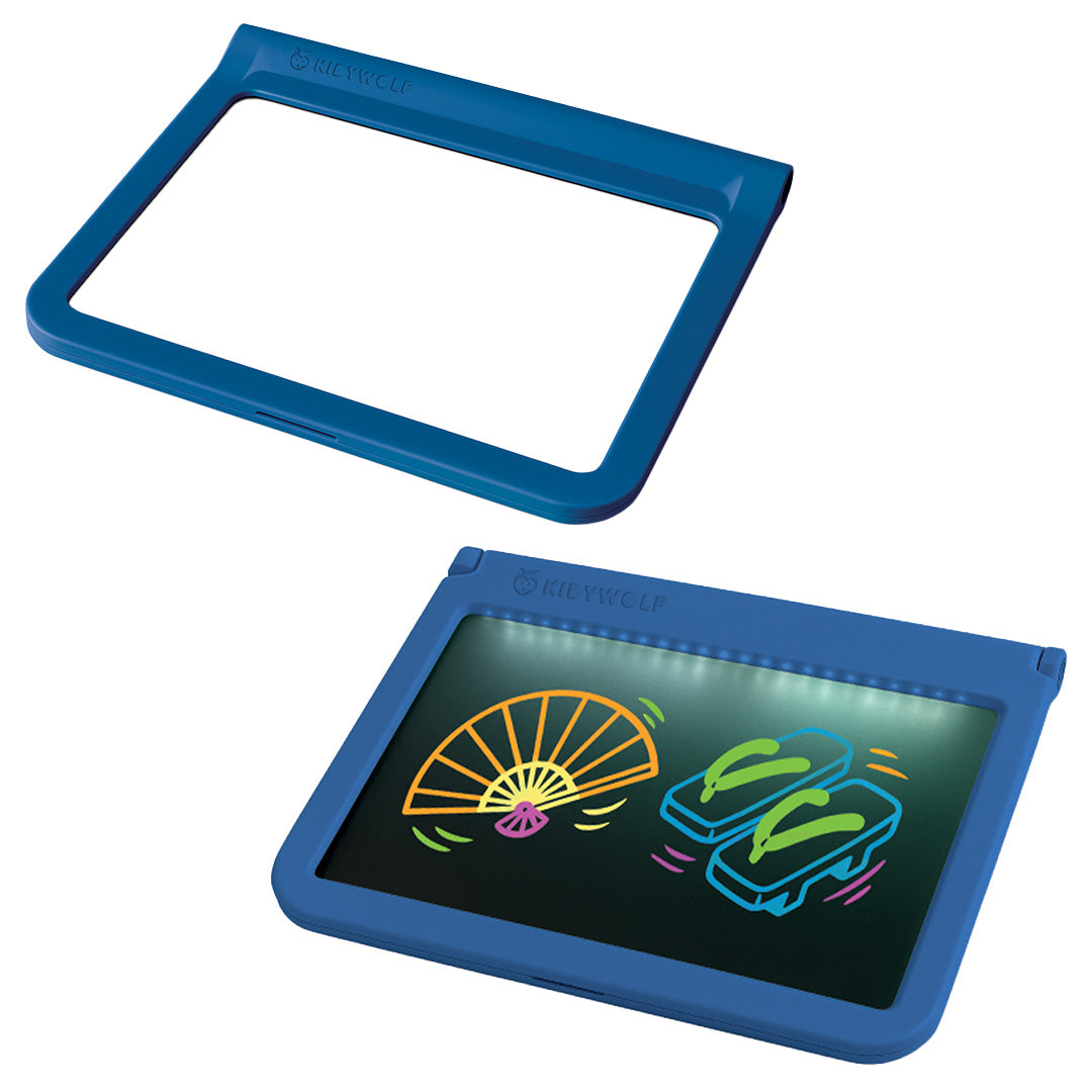 kidywolf kidydraw pro tweezijdig tekenbord - blauw