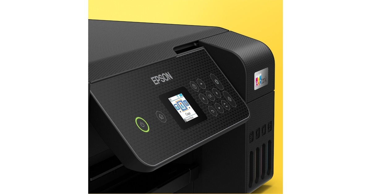 EpsonEcoTank ET-2875 A4 multifunctionele Wi-Fi-printer met inkttank all-in-one inkjetprinter  (Zwart, Scannen, Kopiëren, Wi-Fi, inclusief tot 3 jaar inkt)