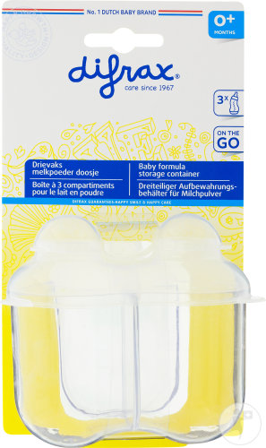Difrax Boîte Lait En Poudre 3 Compartiments 3x210ml (668)