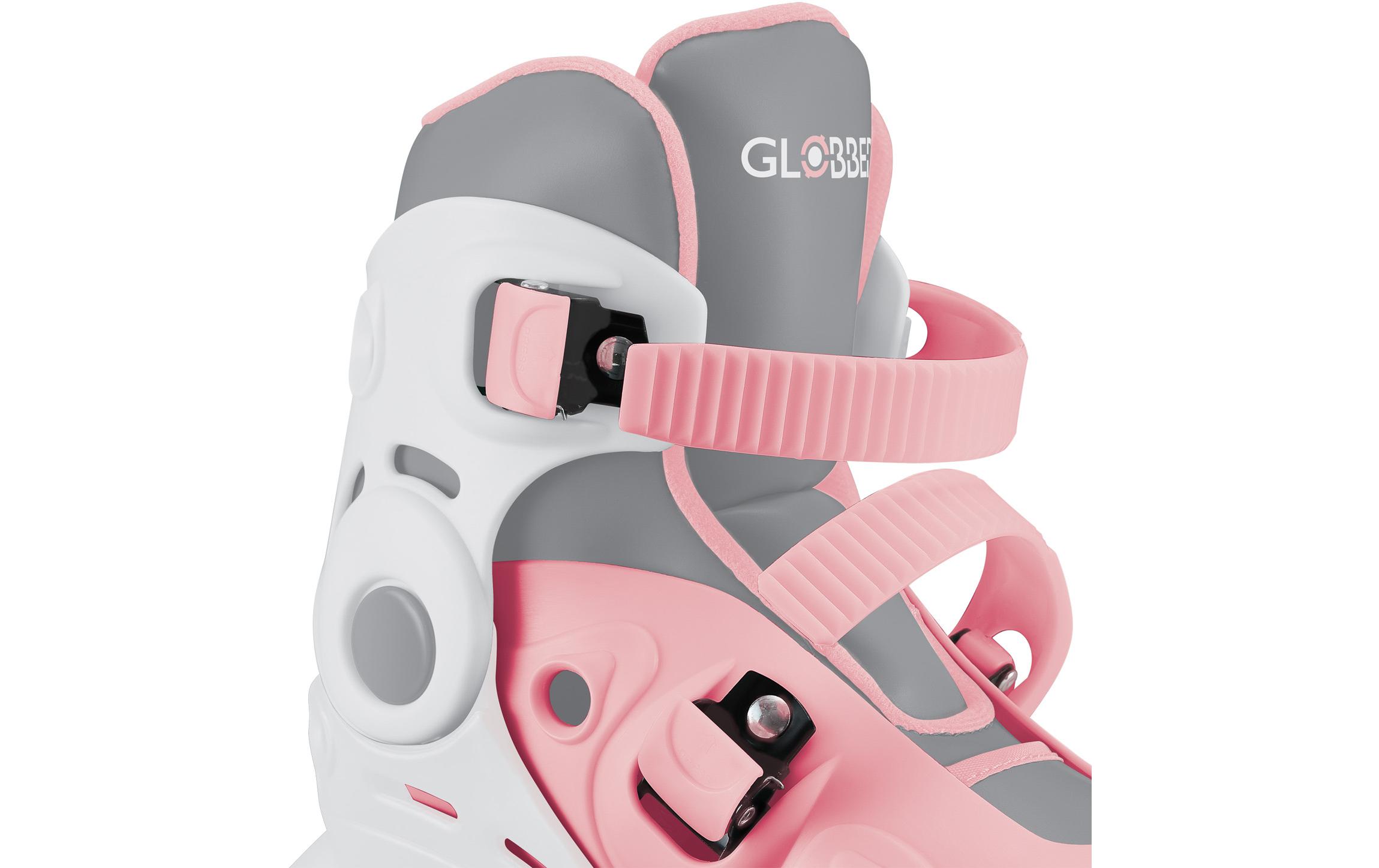 Inline-Skates 2 in 1 Gr. 30-33, Pastel PinkAnpassbare Skates