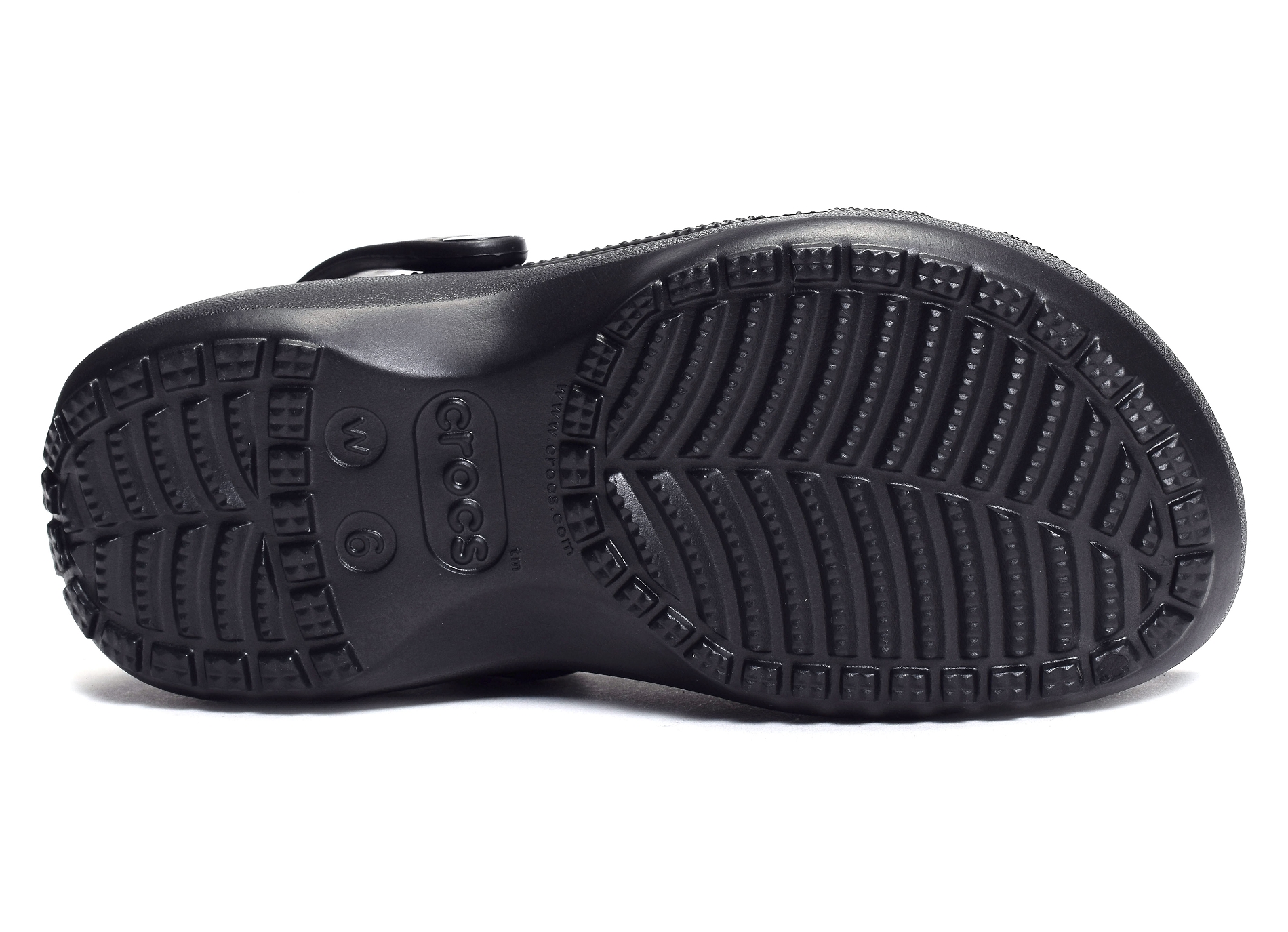Classic platform clog noir