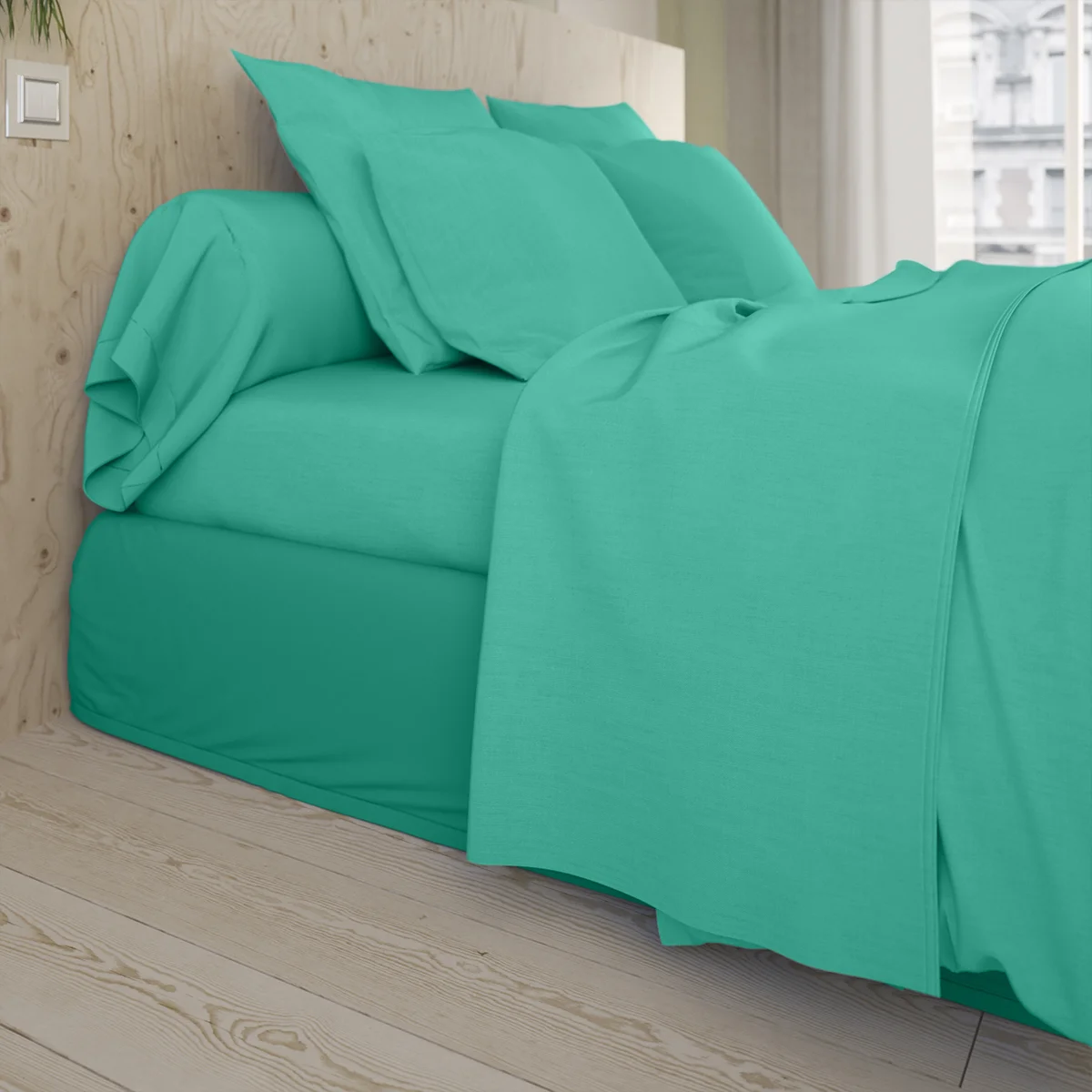Taie d'oreiller Studio Coton Vert