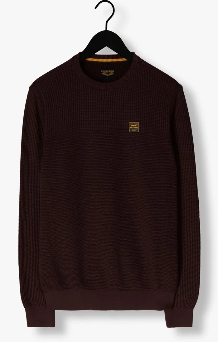 PME LEGEND bordeaux pme legend trui crewneck cotton plated