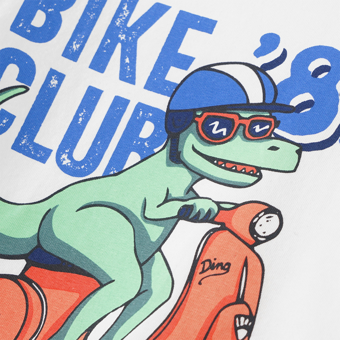 Famy 3 Jungen T-Shirts in verschiedenen Dessins weiss / blau / orange