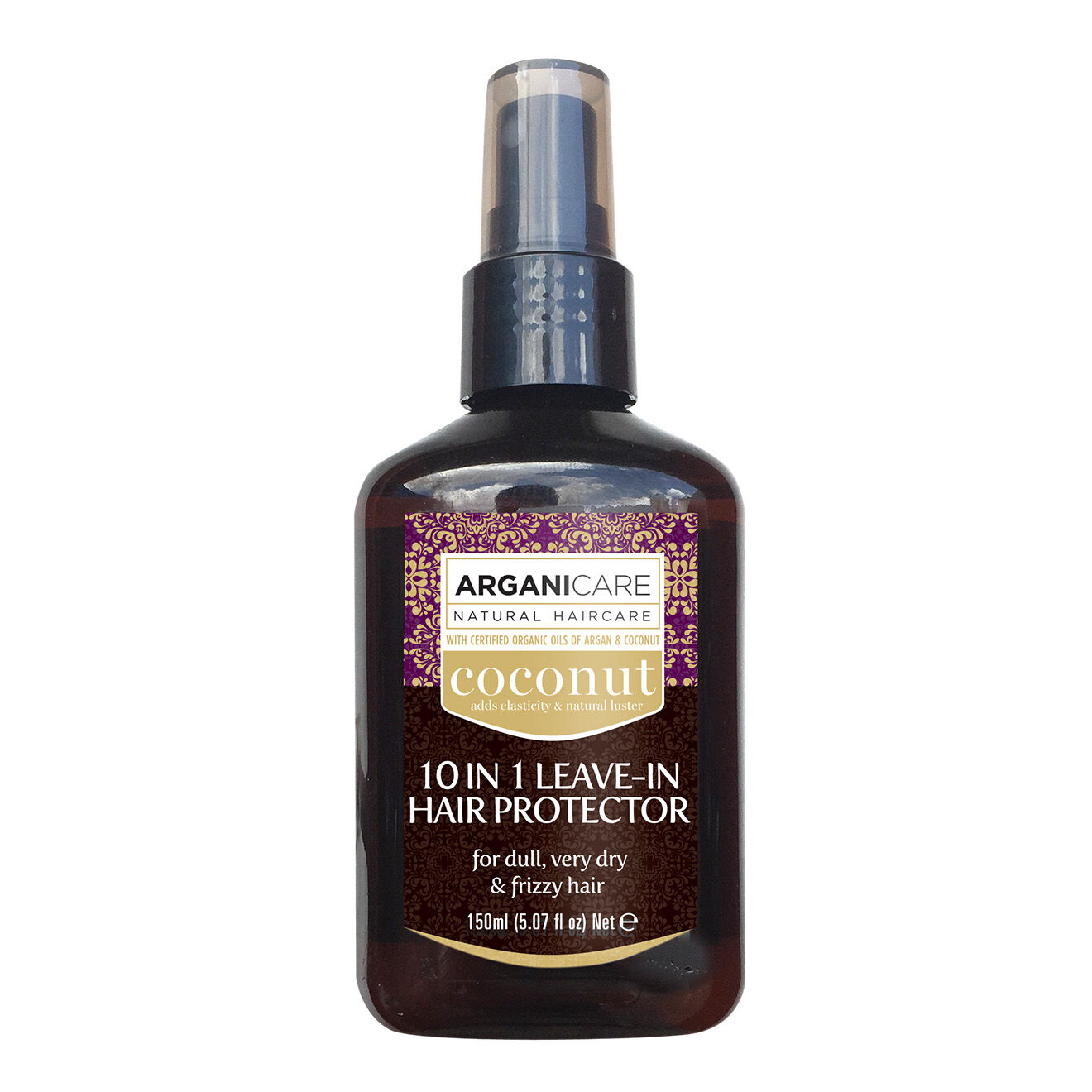 Arganicare Spray réparateur 10-en-1 sans rinçage à l'Huile de Coco - 150 ml