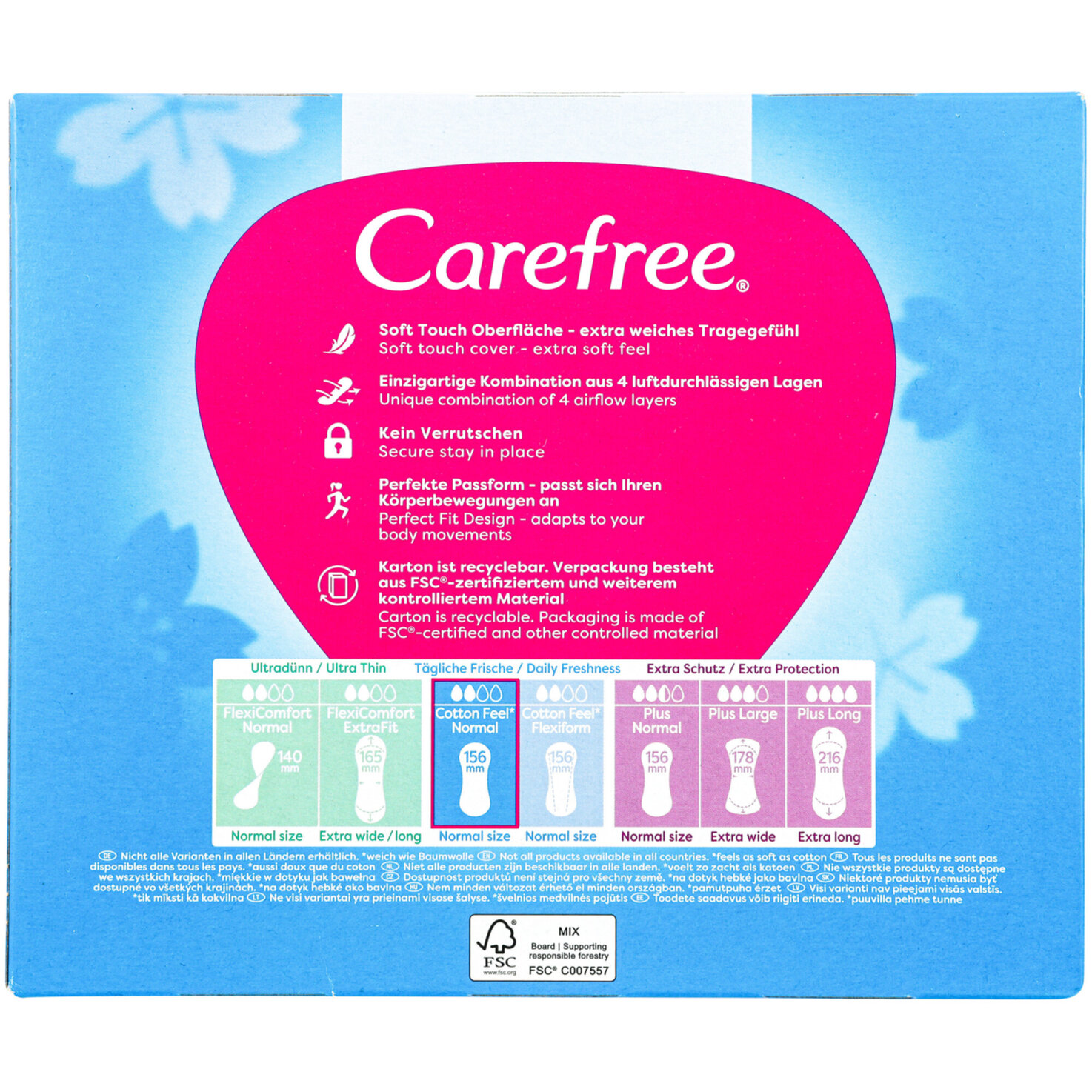 Carefree Cotton Feel Fresh 76 Stück