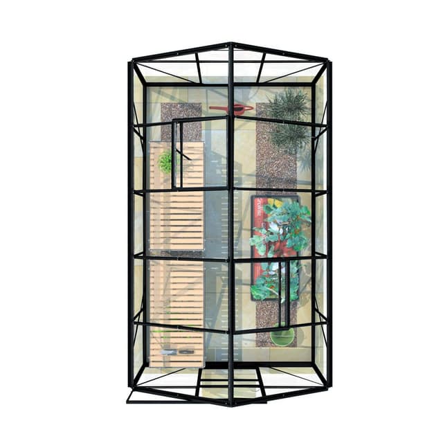 Lykke Drivhus Hybrid 6,2m2, sort