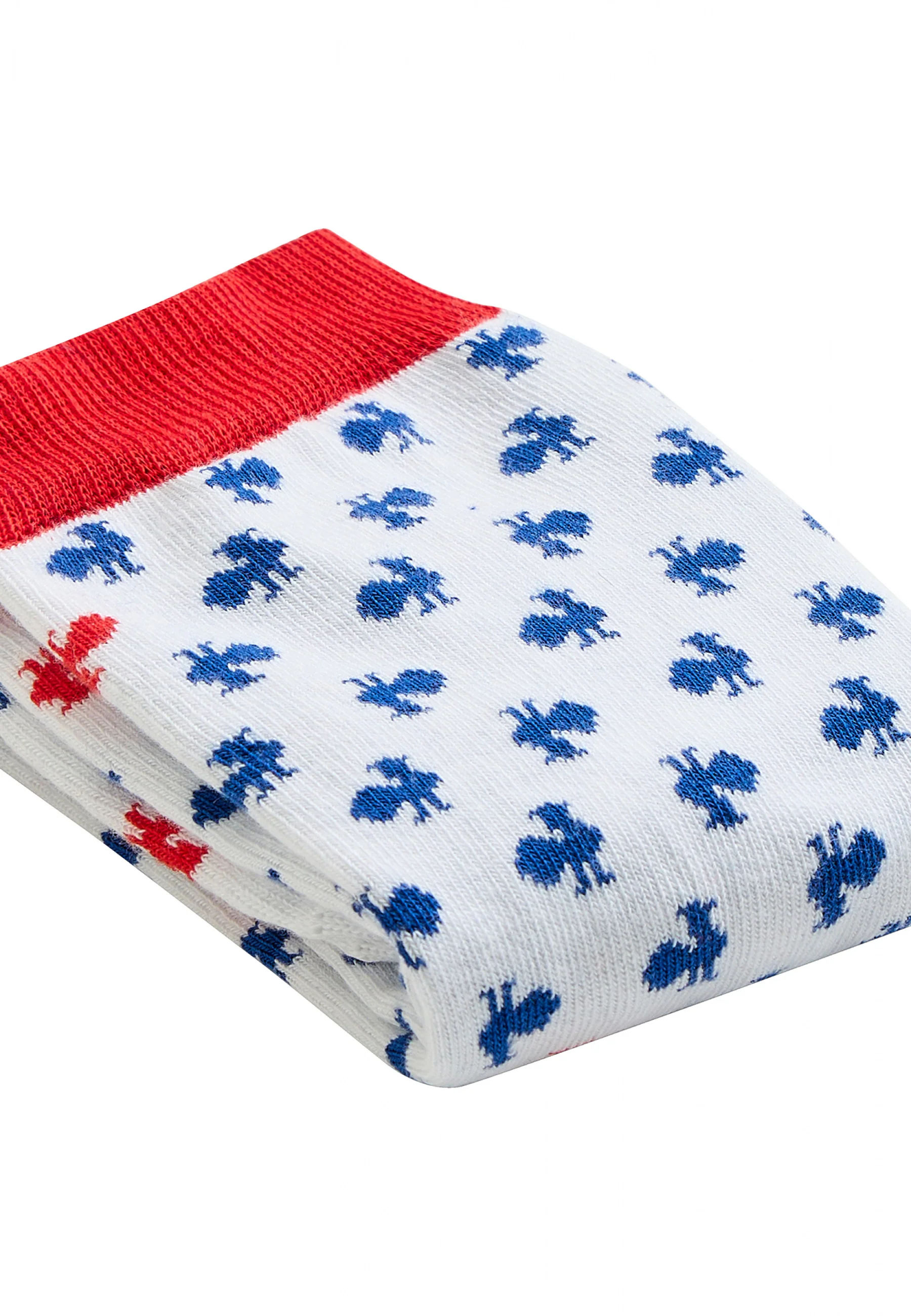 Duo de chaussettes en coton-Lucas Duo Coq Bleu Blanc Rouge XV de France
