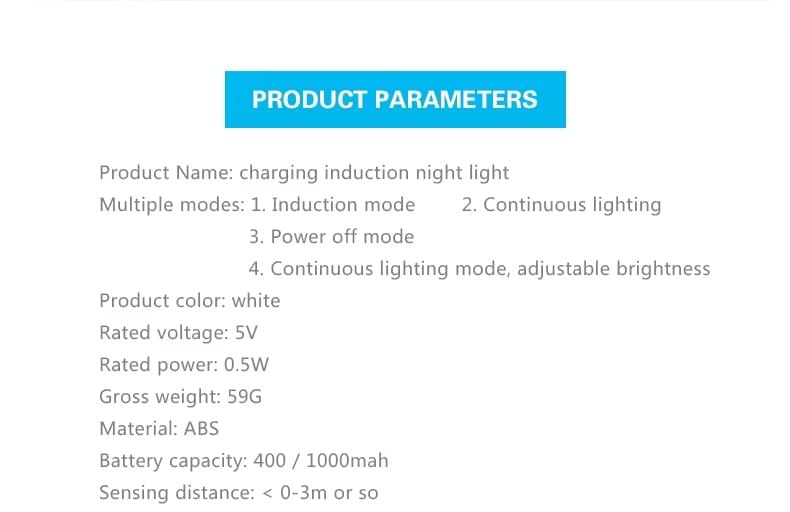 HOMTEC - USB oplaadbare magnetische nachtlamp / sensor afstandsbediening / set (verschillende ontwerpen)
