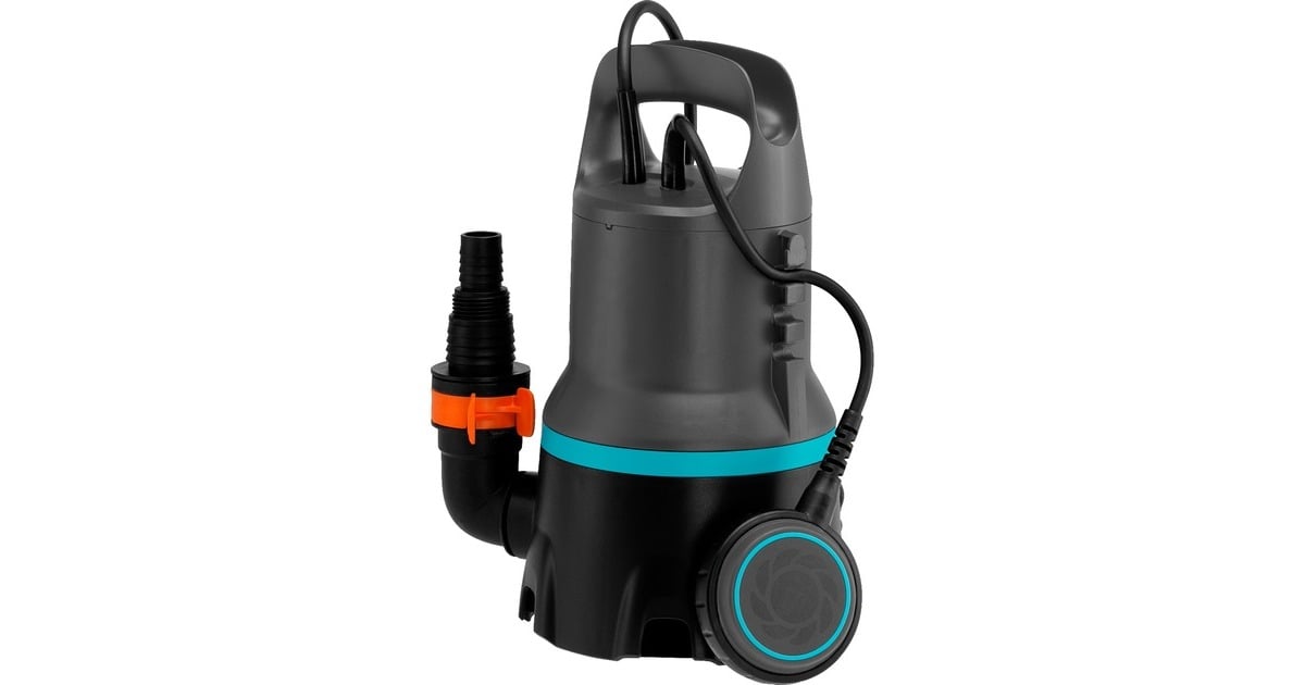 GARDENAVuilwaterpomp 9000 Set dompel- en drukpompen  (Zwart/turquoise, 9041-20)